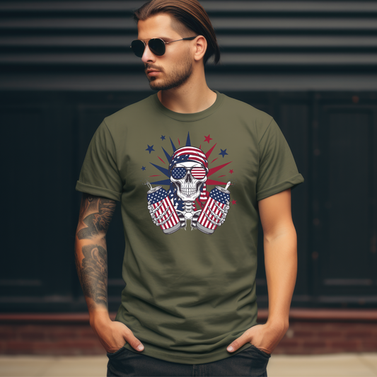 USA Skull T-shirt